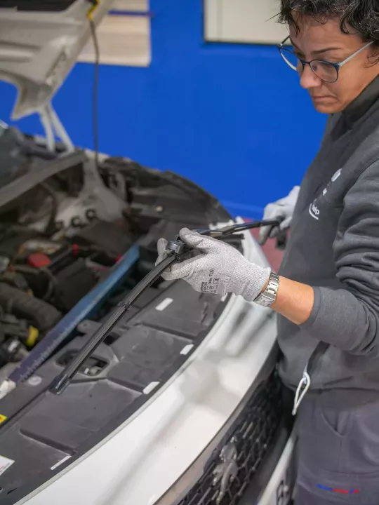 Windscreen Wipers - Glassdrive Fitter with Windshield Wiper in hands